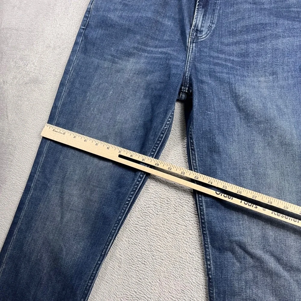 Banana Republic Travel Slim Jeans Mens 34x32 Medium Wash Blue Denim Pants New